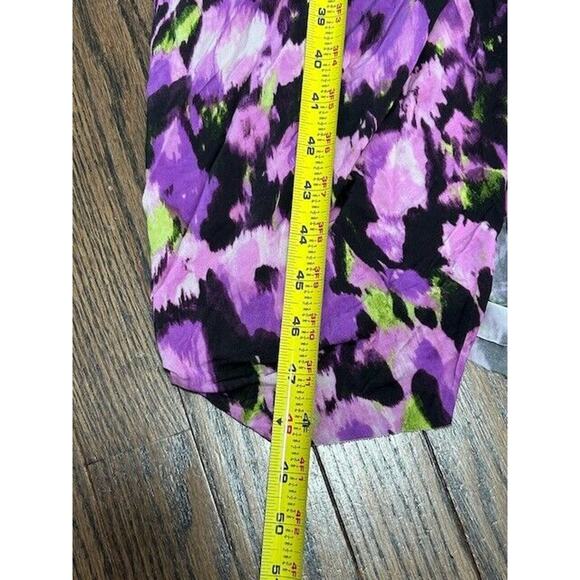 Jason Wu Collection Sheath Dress Floral Sleeveless Draped Jersey Purple Size 10 - Picture 6 of 10